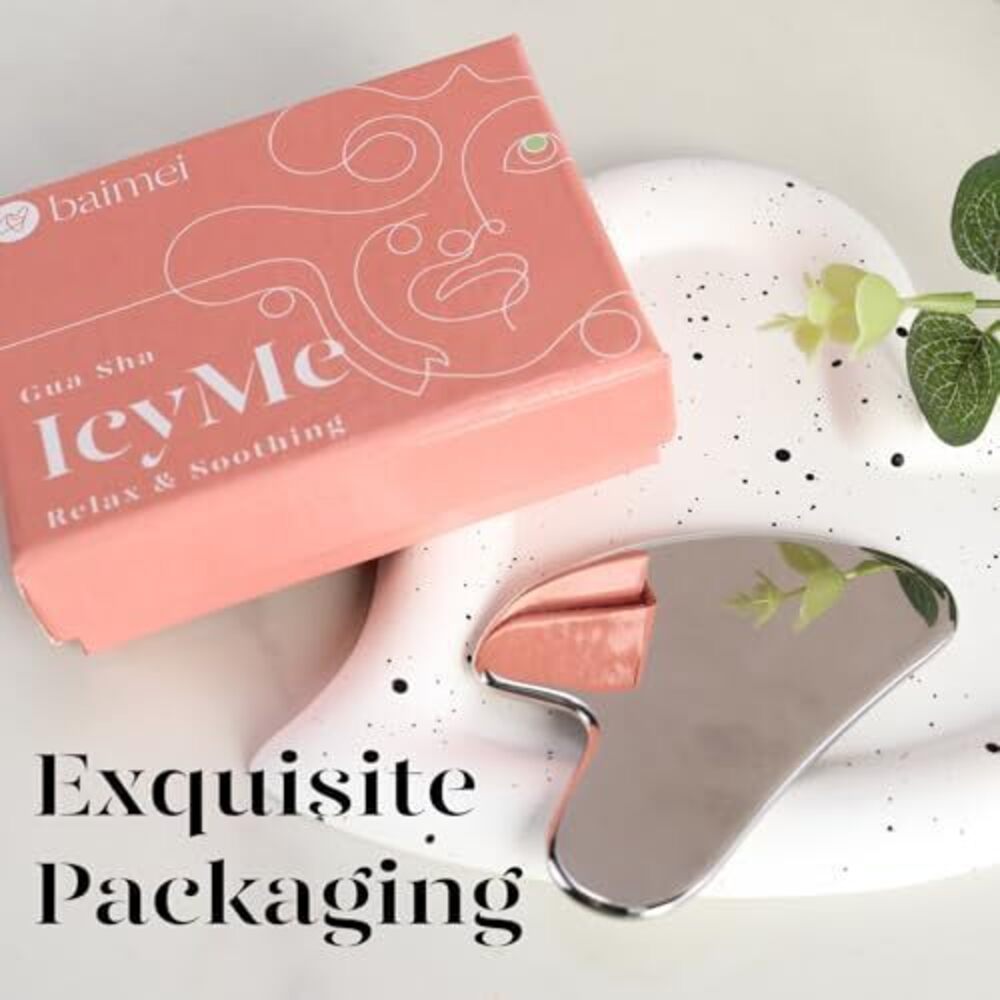 Icyme Stainless Steel Gua Sha Facial Massager Tools - Picture 5 of 5